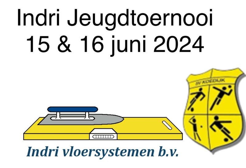 Indri jeugdtoernooi 15 & 16 juni 2024